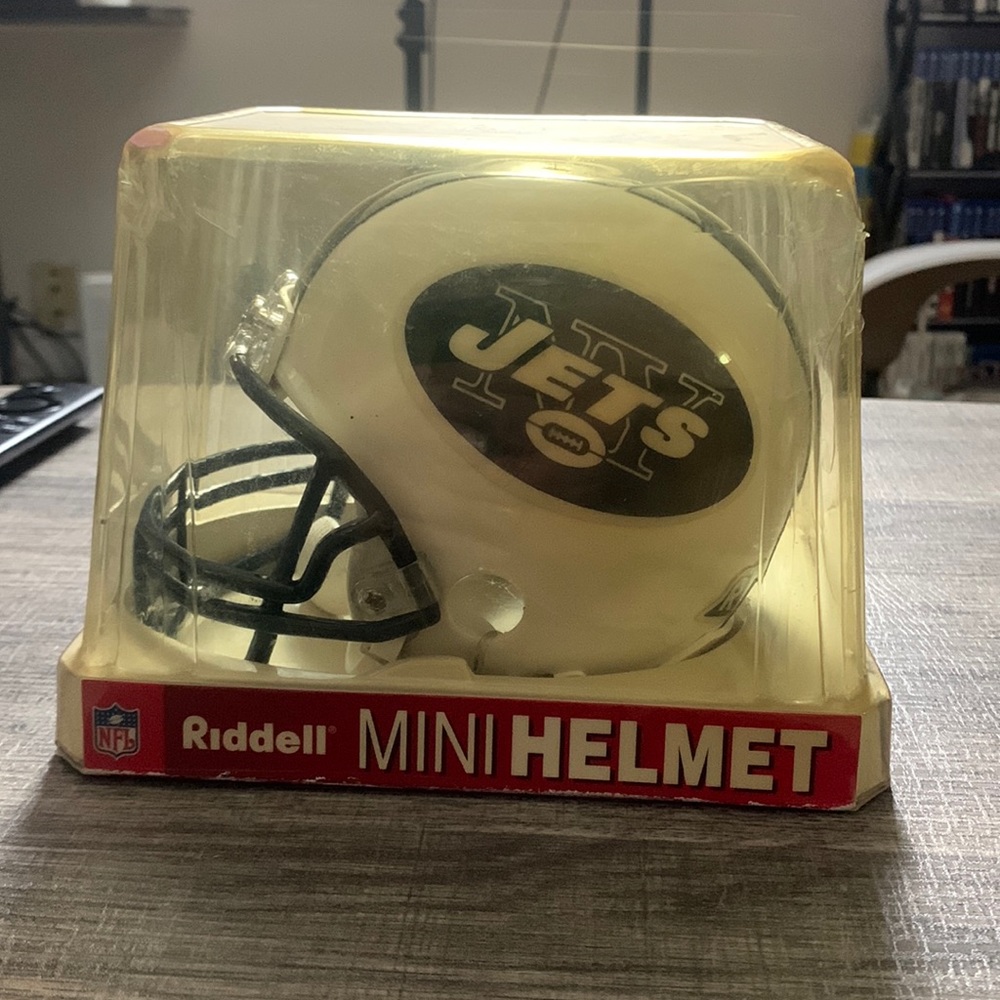VINTAGE NFL NY Jets Riddell Mini Helmet